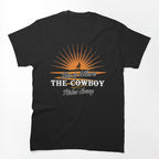 Retro Cowboy Rides Away Simple Steps Best Women Men Shirt