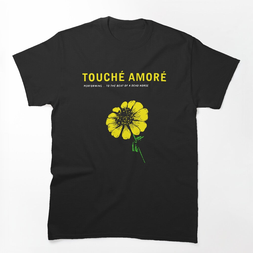 Flower Yellow With Typography Post Hardcore Shirt