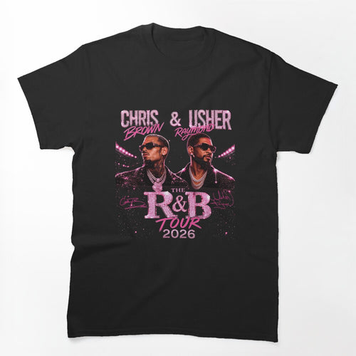 Chris Brown Usher R&B Tour 2026 Concert Design Shirt