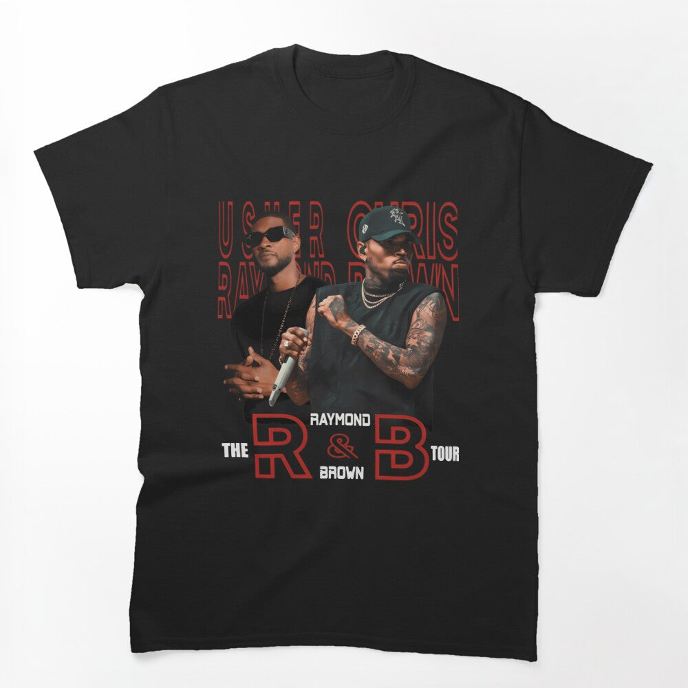 Usher Chris Brown 2026 R&B Tour Design Shirt