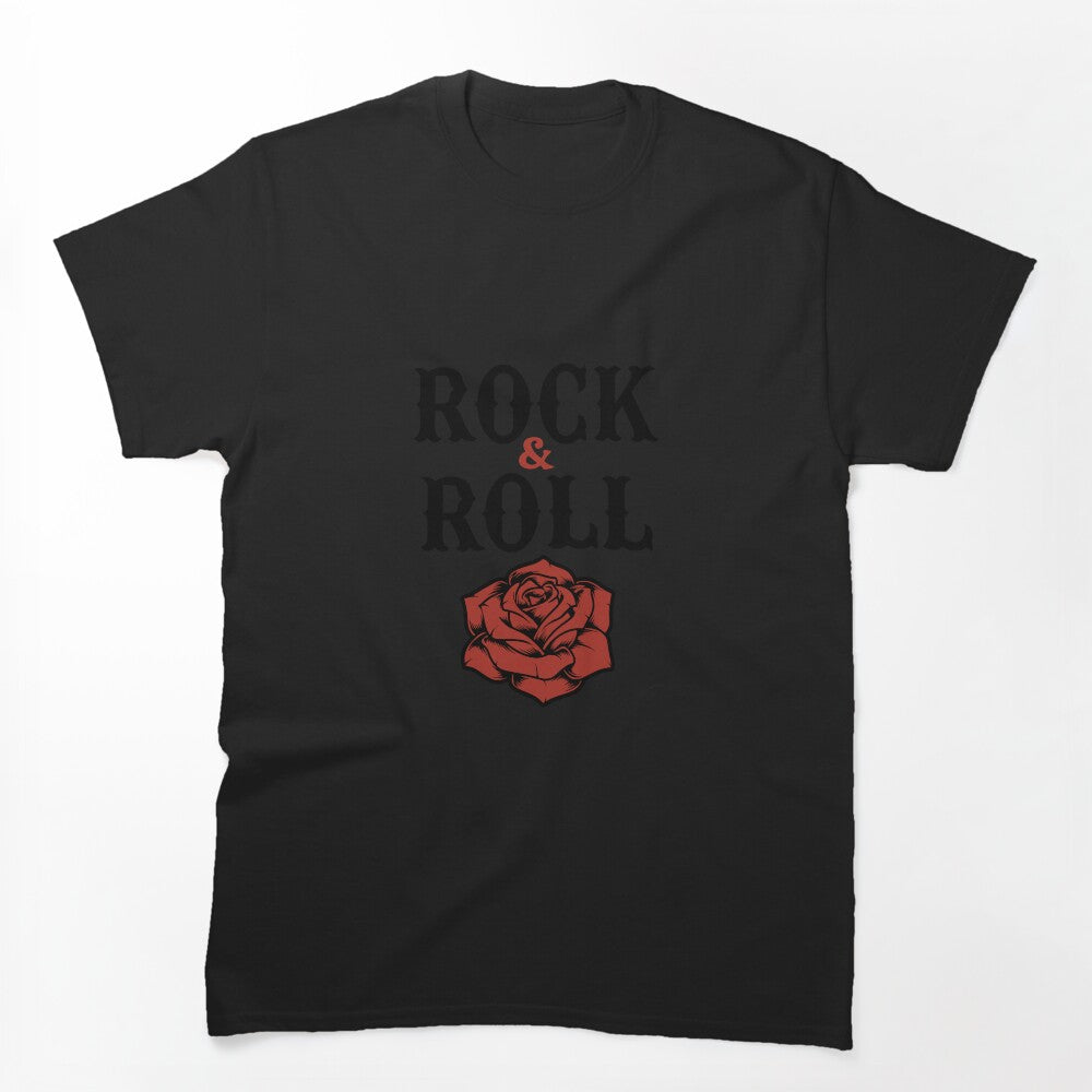 Copy Of Rock & Roll Rose - Vintage Band Tribute Retro 1970s Vibes Shirt