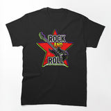 Rock And Roll Star Guitar Design Shirt