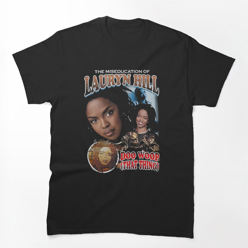 Retro Men Lauryn Hill_s Fans 90s Hip Hop Shirt