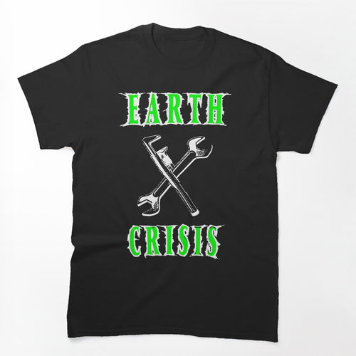 Green Typography Nu Metal Band Shirt