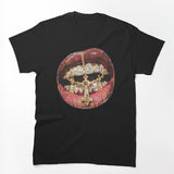 Gold Grill Lips Diamond Teeth Hip Hop Shirt