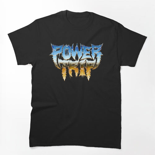 Glow Gradient Thrash Metal Typography Shirt