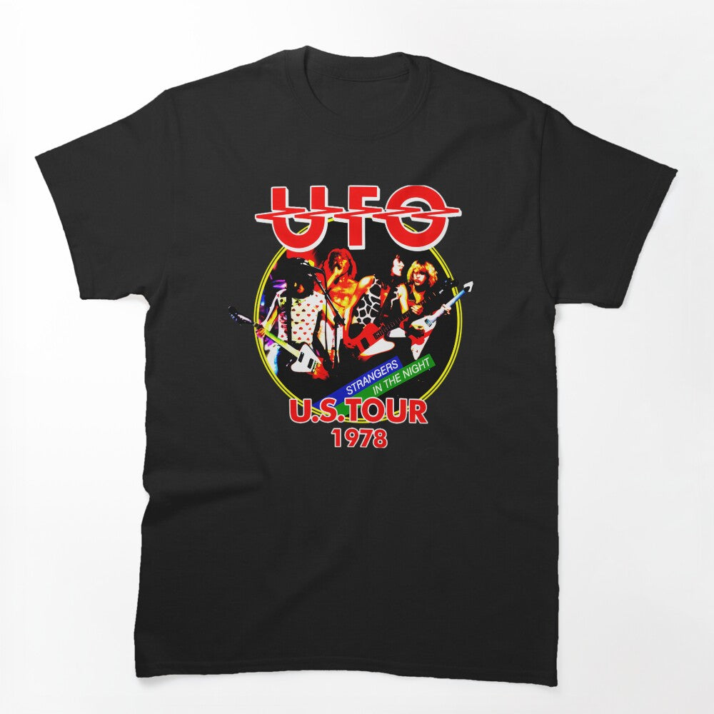 UFO Band Strangers In The Night 1978 Tour Graphic Shirt