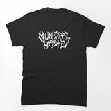 Typography Crossover Thrash Band White Shirt