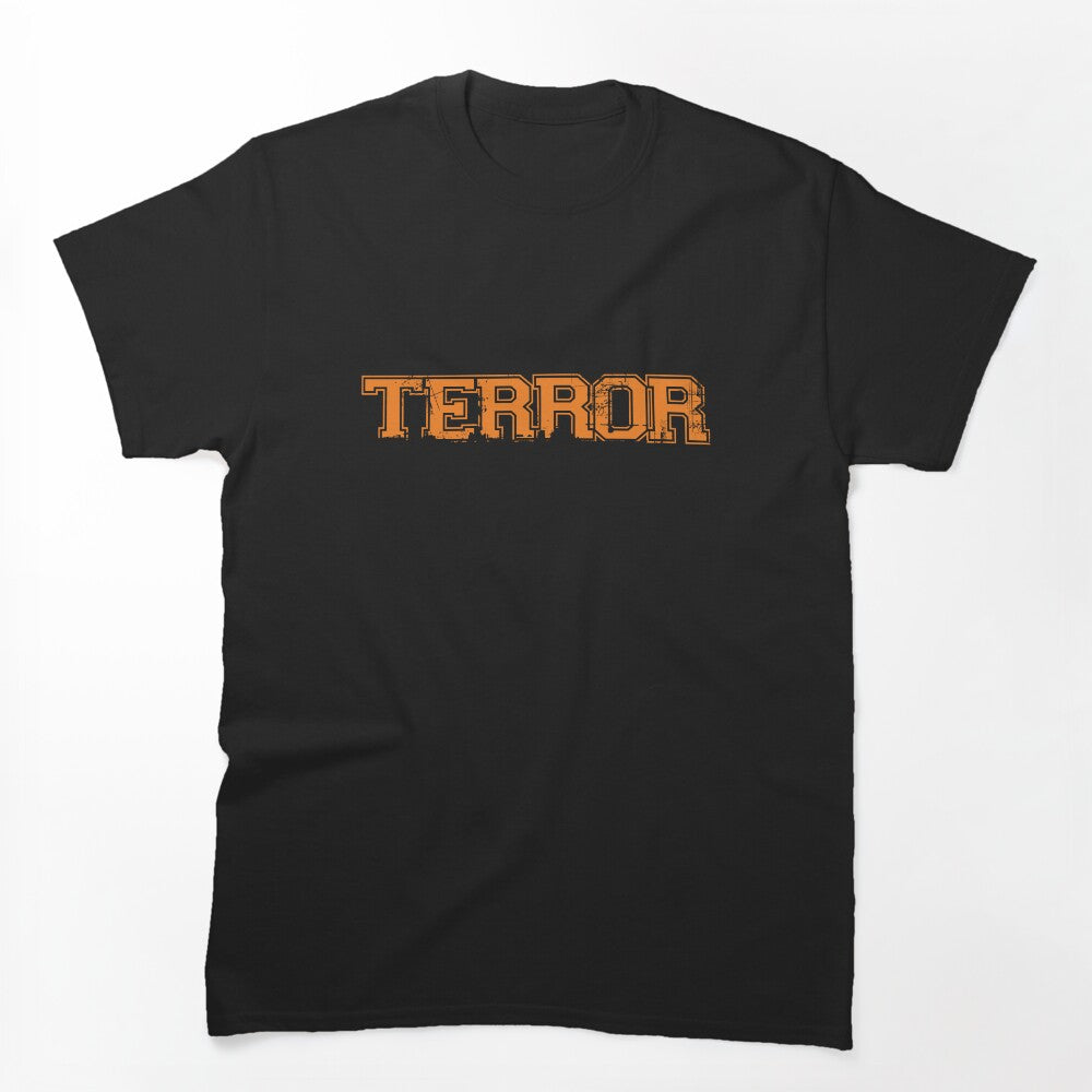 Terror Orange Hardcore Style Shirt