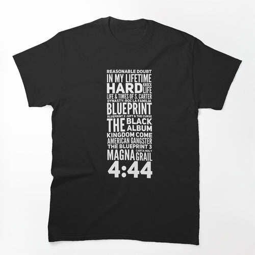 Jay Z Album Collective Design Shirt