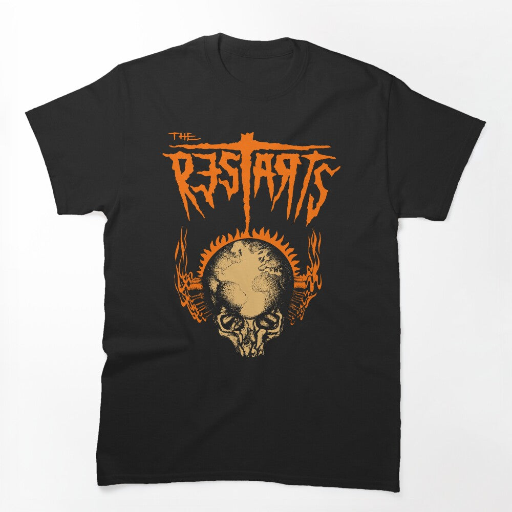 Head Skull With Band Typography Shirt