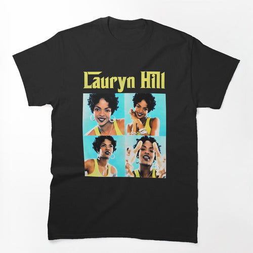 Vintage Lauryn Hill_s Music Fugees Colorful Retro Design Fans Hip Hop Shirt
