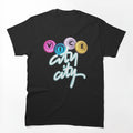 Vice City Hotel Skyline Retro Gaming Graphic Shirt