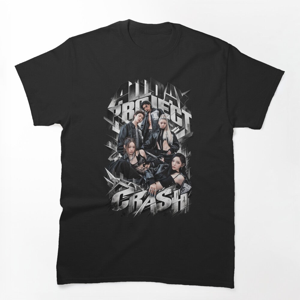 ALLDAY PROJECT Crash Metallic Chrome Group Art Shirt