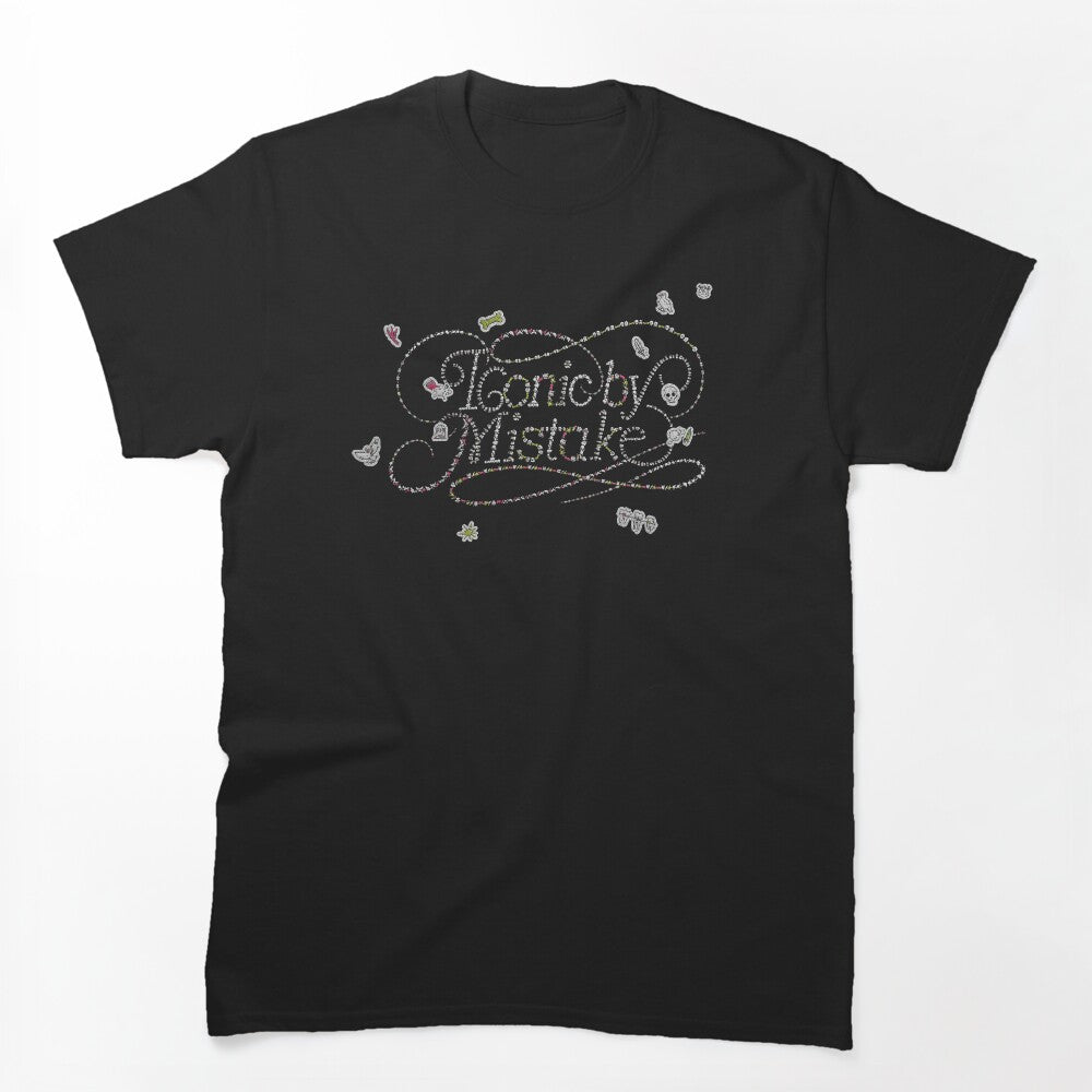 Iconic By Mistake Cute Y2K Doodle Aesthetic Graphic Shirt