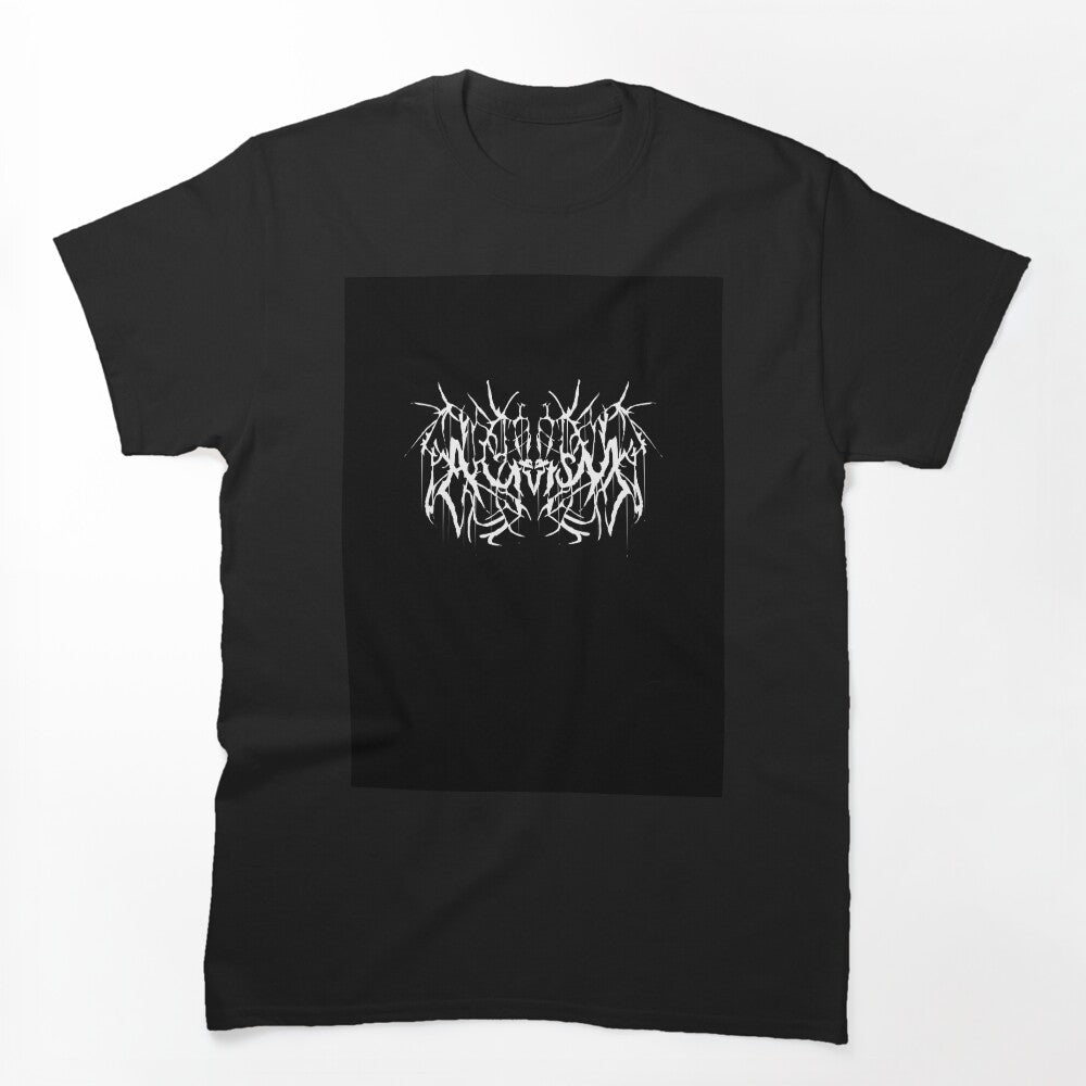 Autism Death Metal White Text Shirt