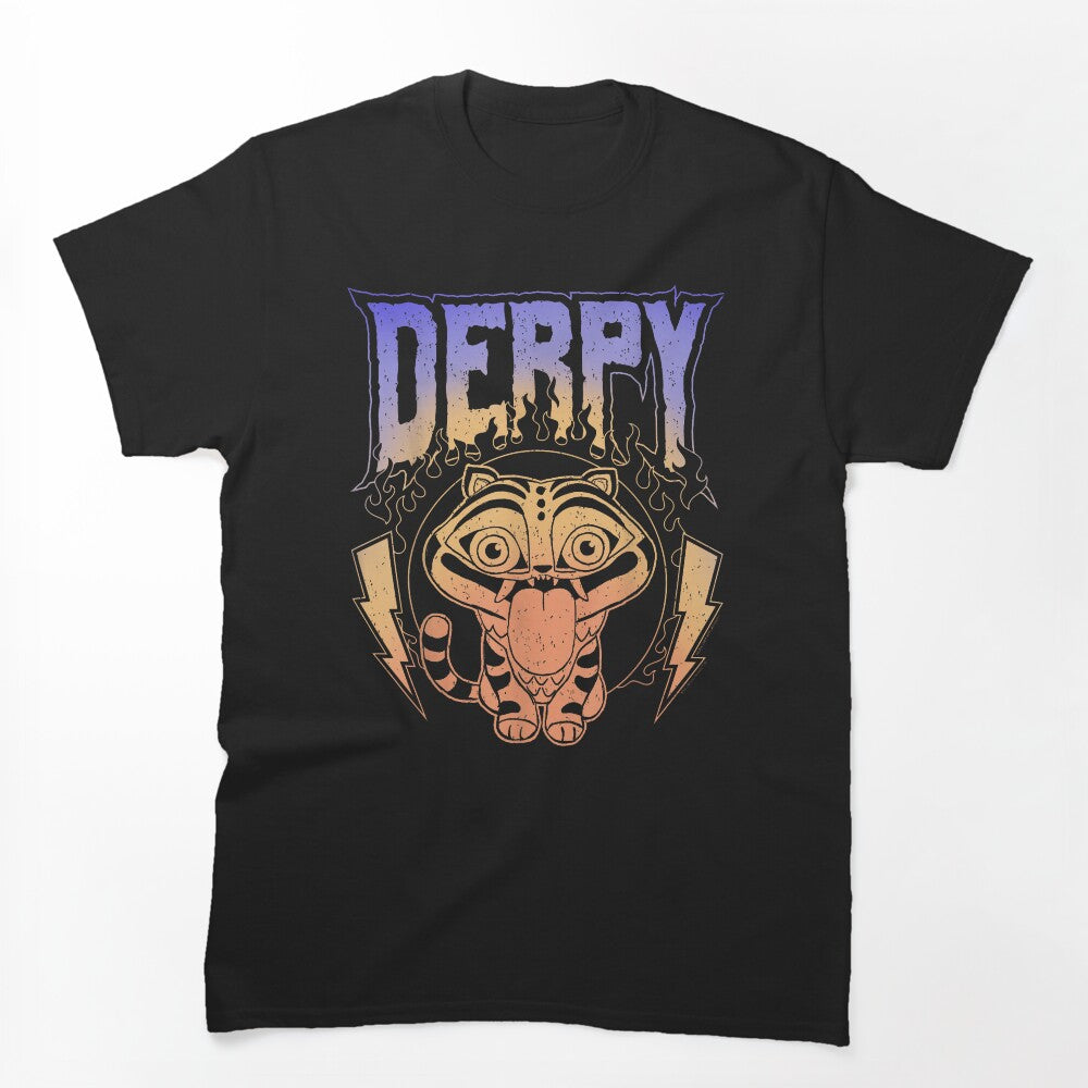 Derpy Retro Metal Band Style Log Shirt
