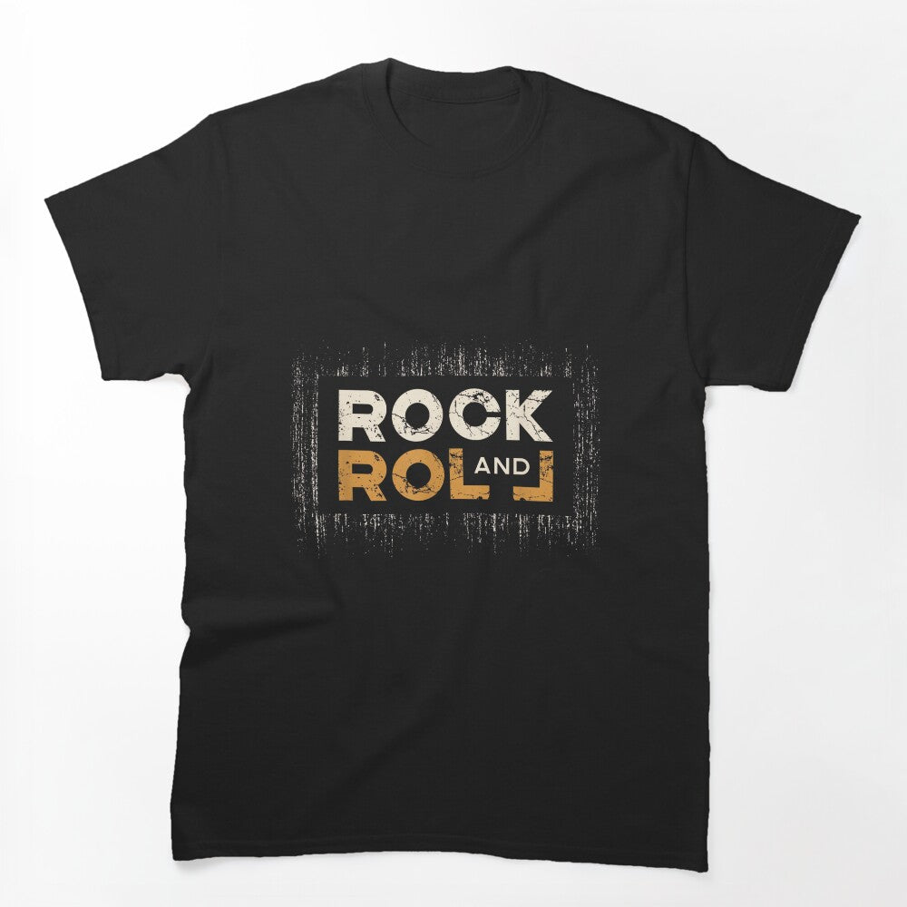 Rock & Roll Distressed Washed Rocker Concert Shirt