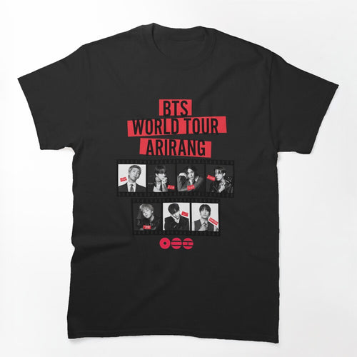 BTS ARIRANG WORLD TOUR BLACK AND WHITE Shirt