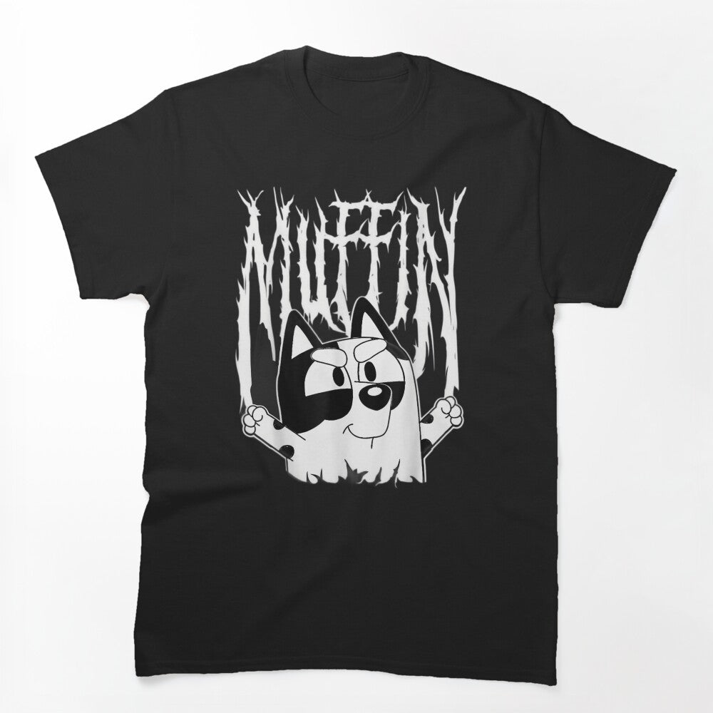 Funny Muffin Metal - White Heeler Emotions Design Shirt