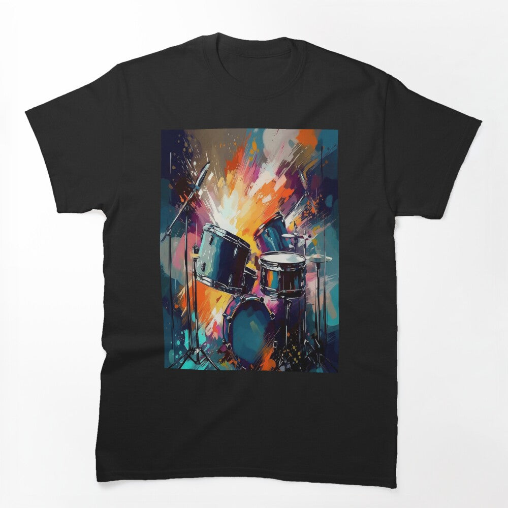 Abstract Drum Digital Print Shirt