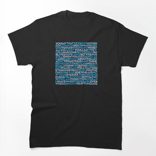 Breakfast At Tiffany's - Deep Blue Something Lyrics V 9 Shirt