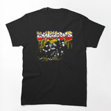 Duotone Silhouette Design Punk Rock Band Shirt