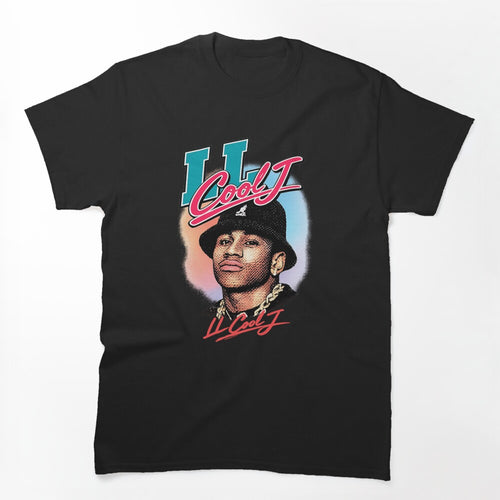 LL Cool J 80s Hip Hop Retro Halftone Portrait Shirt