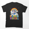 Funny Death Metal Animals Cute Unicorn Rainbow Shirt