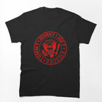 Red Seal Punk Band Member Names Emblem Shirt