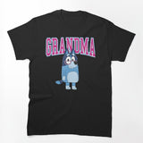 Grandma Blue Dog Cartoon Shirt