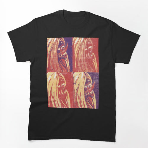 Lino Print Metal Head Shirt
