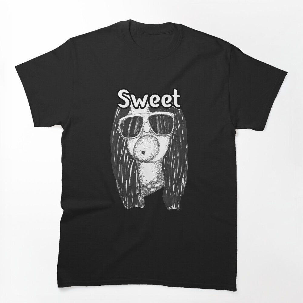 Sweet British Glam Rock Bubblegum Cartoon Shirt