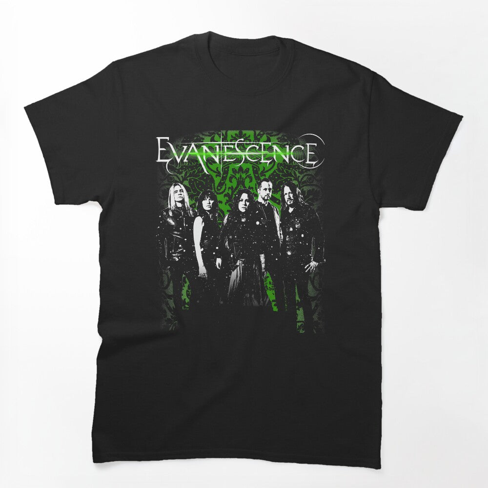 Evanescence Band Photo Green Shirt