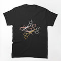 Metallic Scissors Hair Stylist Salon Shirt