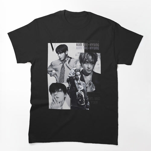 Kim Taehyung V Vintage Magazine Aesthetics Collage Shirt