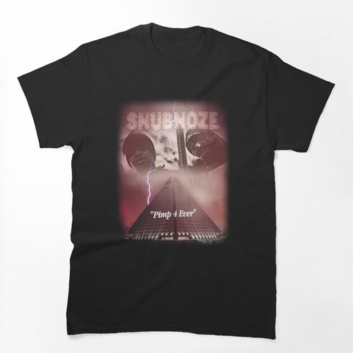 Snubnoze Muzik Pimp 4 Ever Memphis Hip Hop Rap 90s Bootleg T Design Shirt