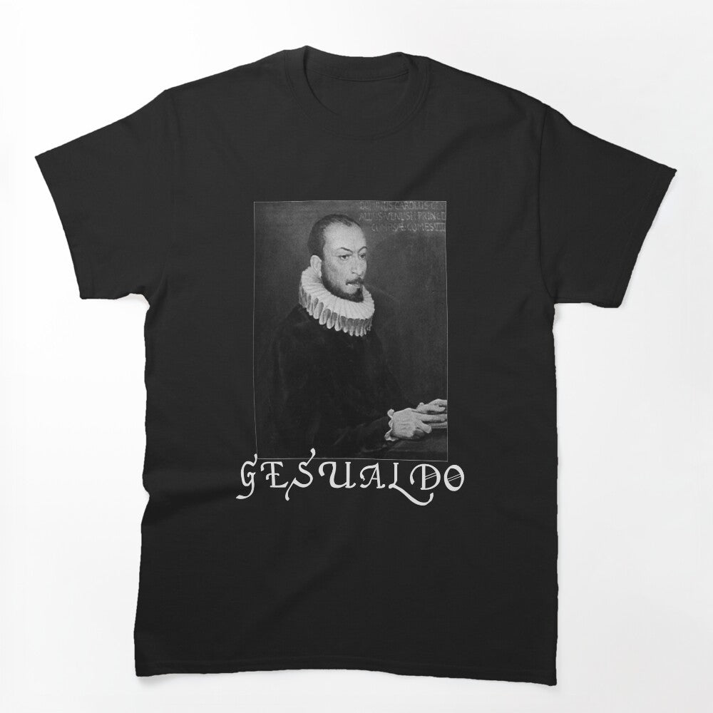 Carlo Gesualdo Black Metal Style Logo Shirt