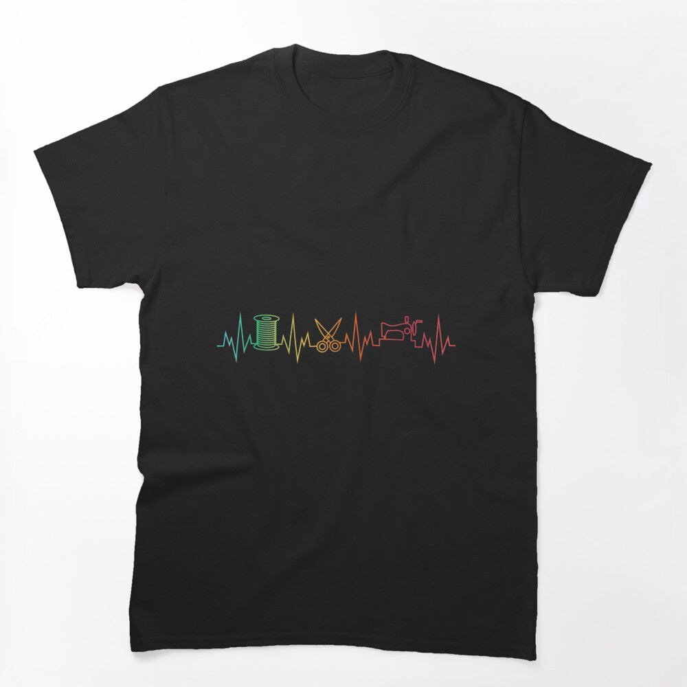 Sewing Heartbeat Sewing Machine Craft Shirt