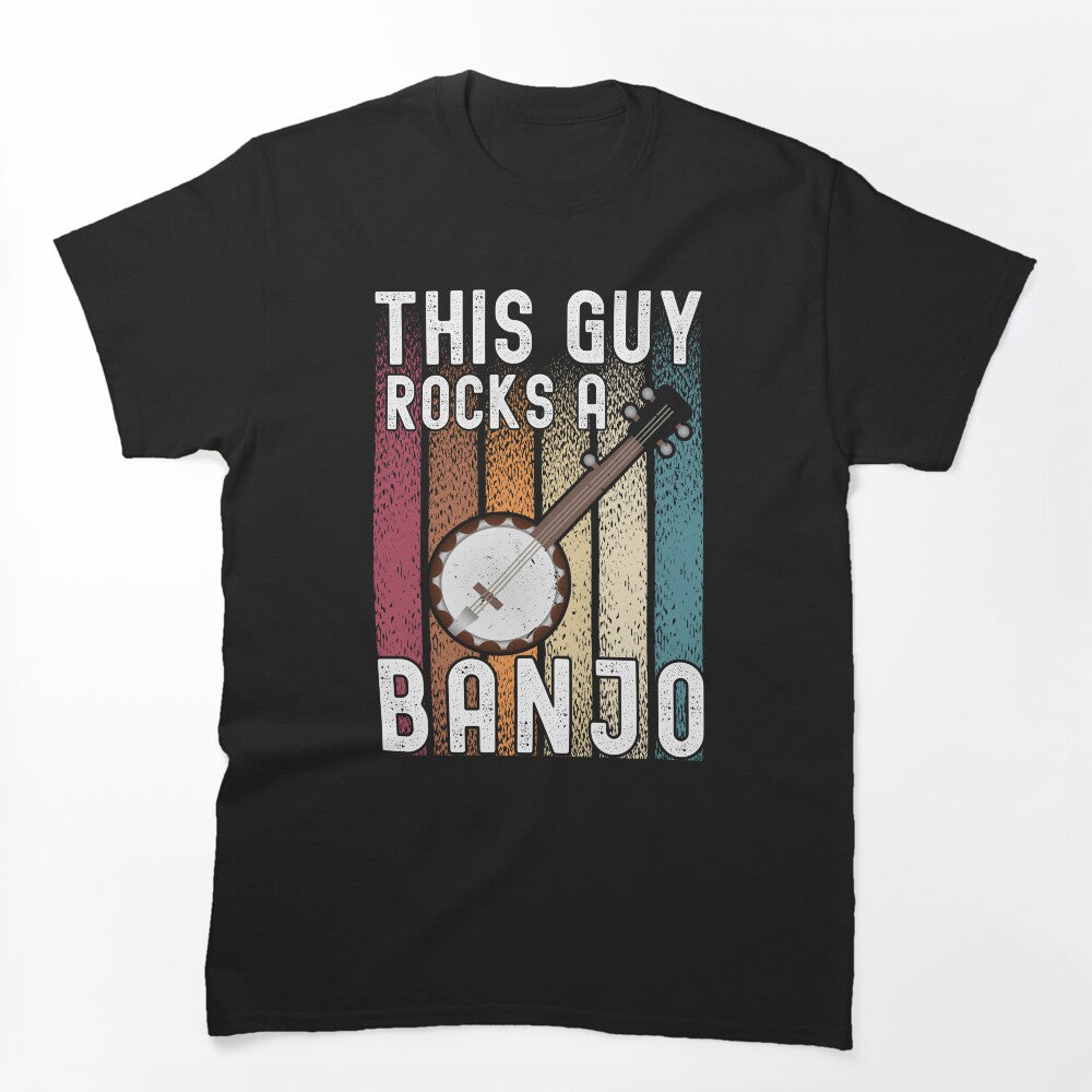 Proud Banjo Player Folk Music Vintage Shirt