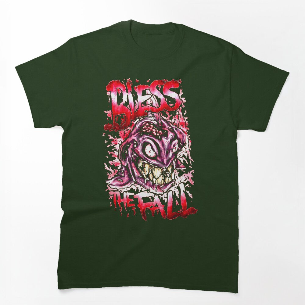 Red White Gradient Typography Band Shirt