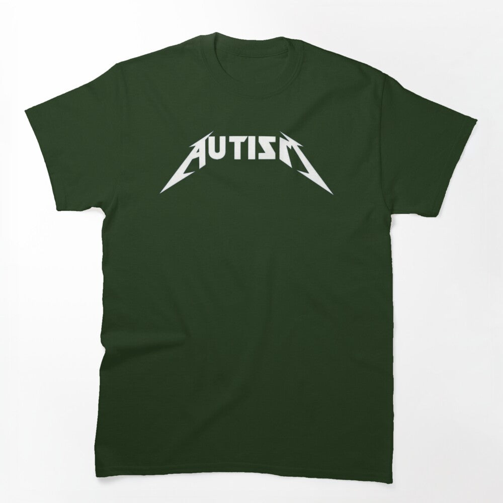 Autism Metal Font Shirt