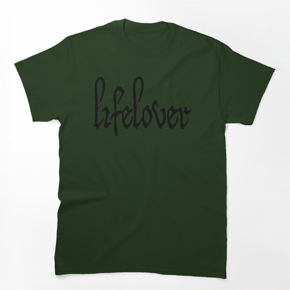 Lifelover Black Solid Logo Shirt