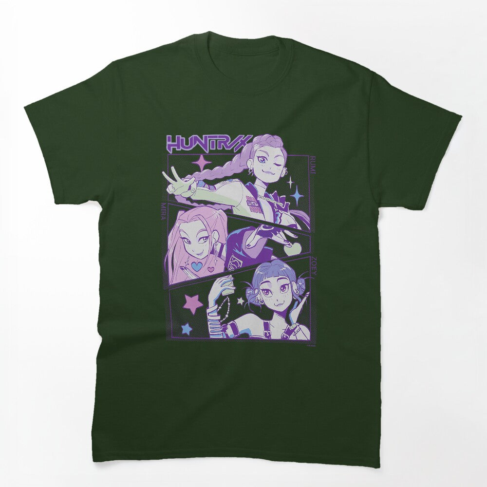 HUNTRX Kpop Demon Hunters Trio Anime Fan Shirt