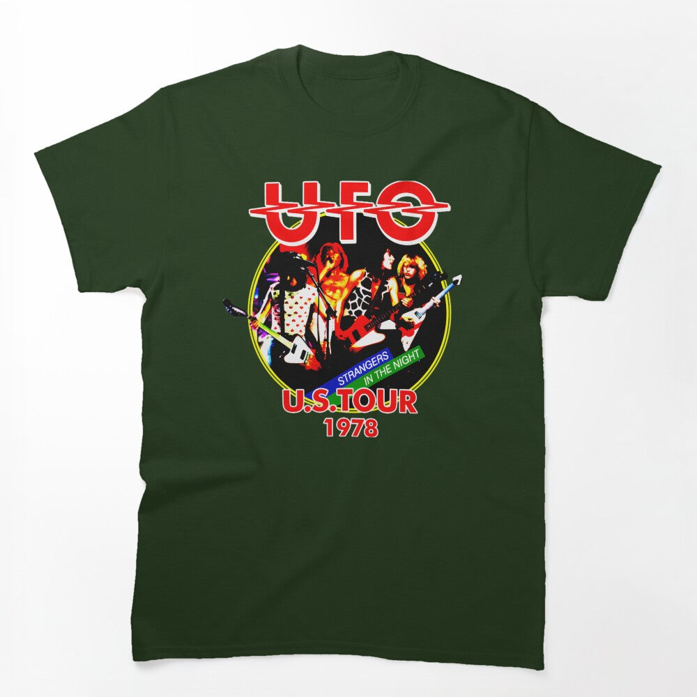 UFO Band Strangers In The Night 1978 Tour Graphic Shirt