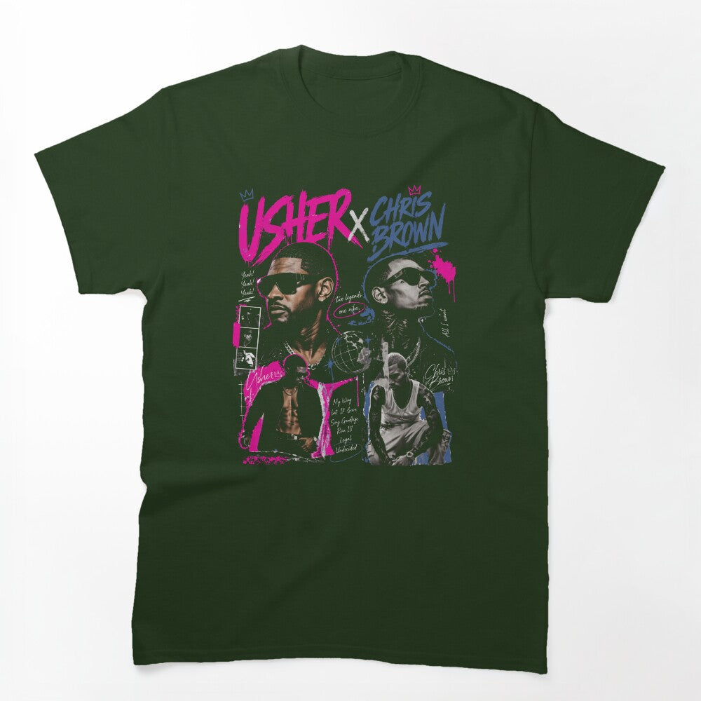 Usher Chris Brown Raymond & Brown R&B Tour 2026 Shirt