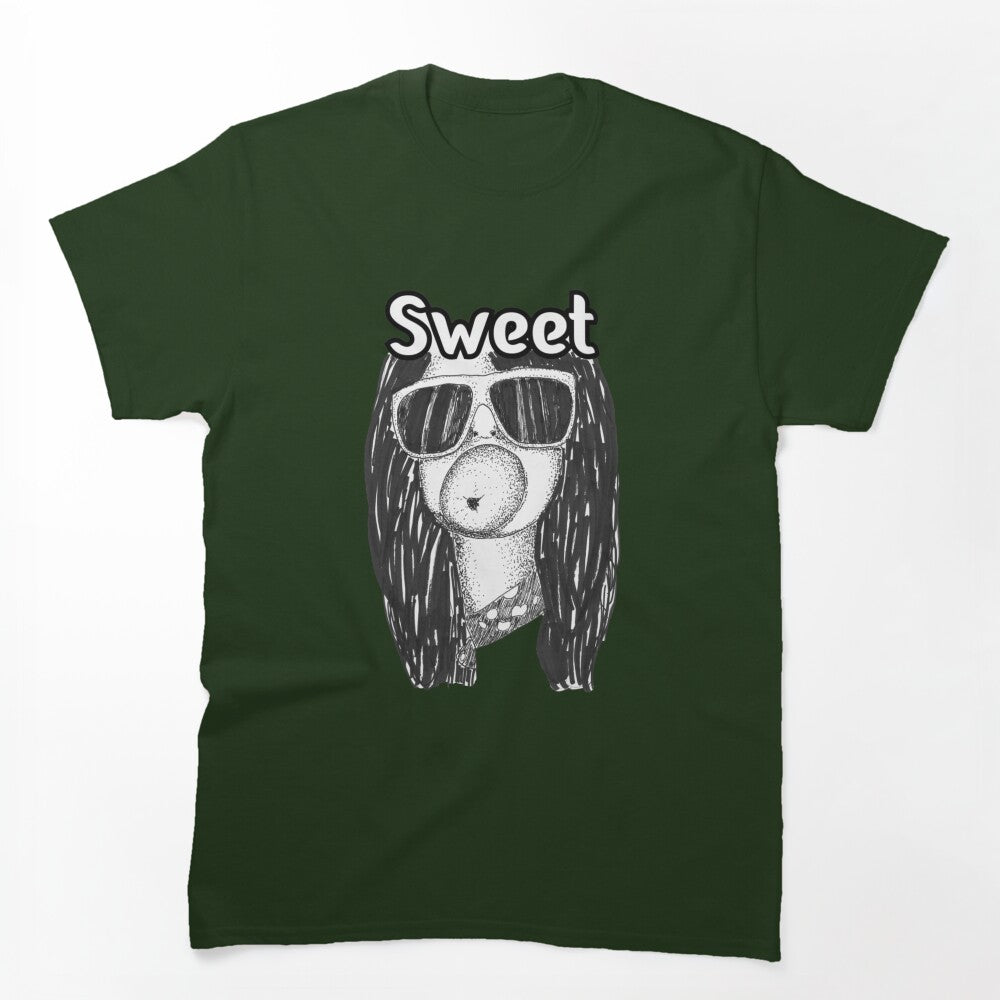 Sweet British Glam Rock Bubblegum Cartoon Shirt