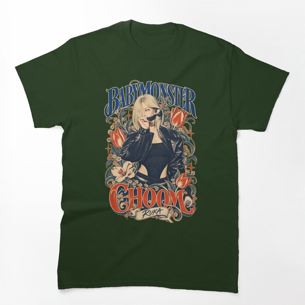 Vintage Scroll BABYMONSTER Ruka Performance For Monstiez Shirt