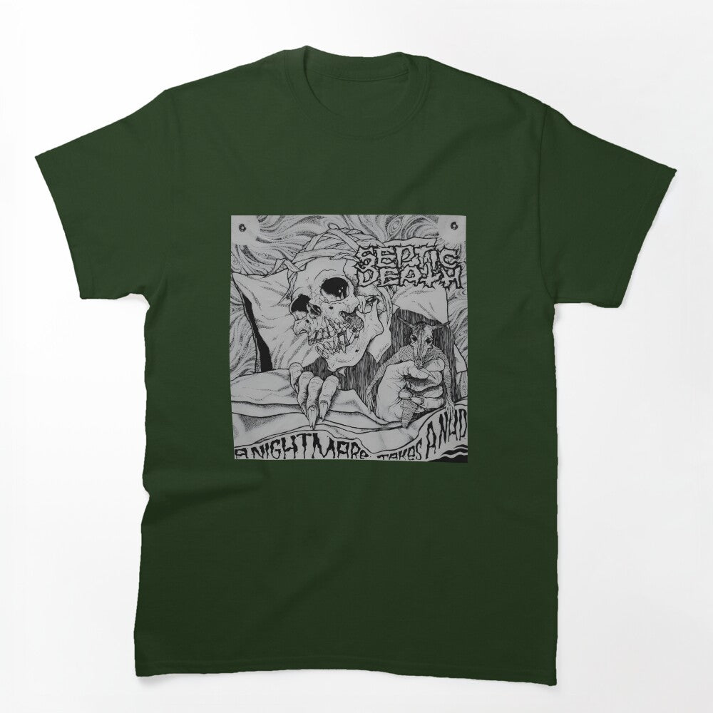 Pushead Septic Death A Nightmare Takes A Nap Skeleton Shirt