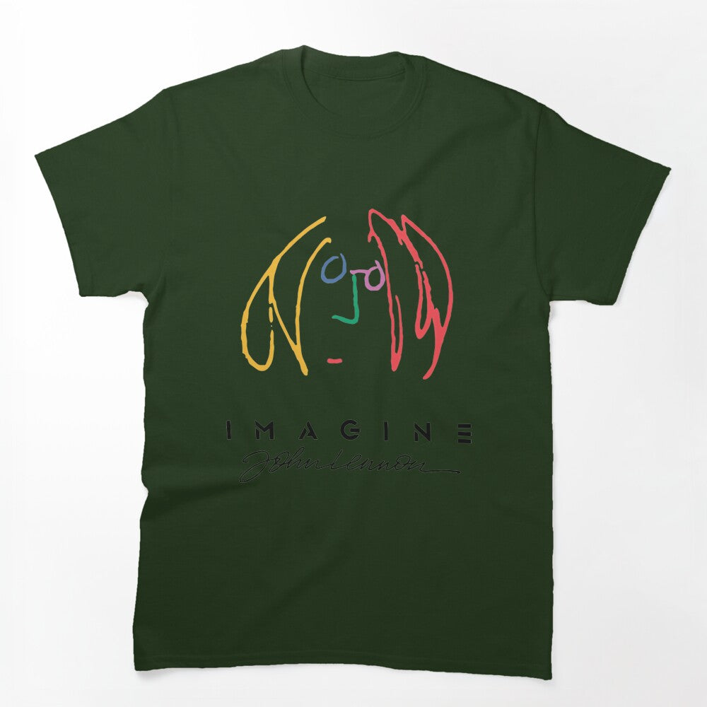 Imagine Inspirational John Lennon Music Quote Design Shirt